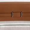 DDMode Herbag Mini 20CM CK37 Gold Calf Leather : White Canvas PHW 05 DDMode Herbag Mini 20CM CK37 Gold Calf Leather / White Canvas PHW