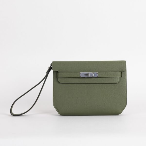 DDMode Kelly Depeches 25CM CK61 Vert Olive Togo Leather PHW 01 DDMode Kelly Depeches 25CM CK61 Vert Olive Togo Leather PHW