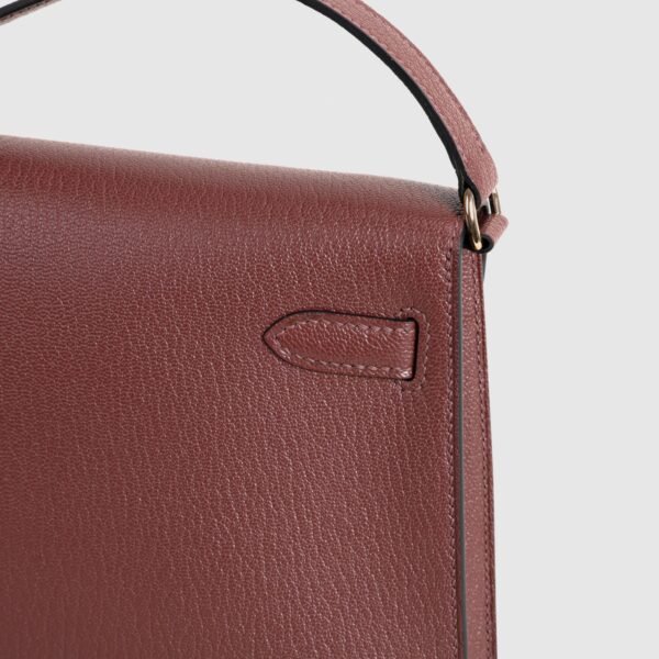 DDMode Kelly Elan 27CM Chevre Leather 55 Rouge H Rose GHW