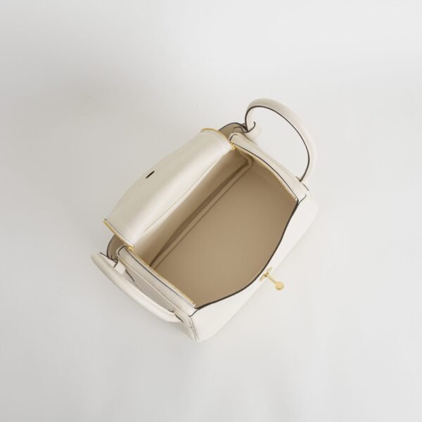 DDMode Lindy 26CM 8L Beton Clemence Leather Women’s Shoulder Bag GHW