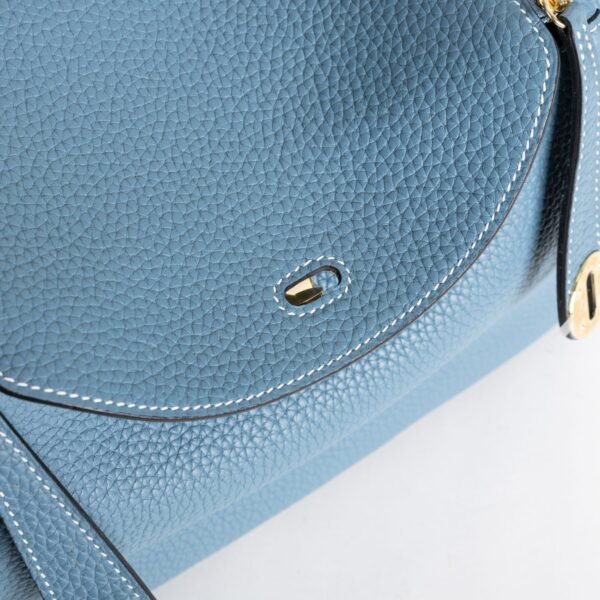 DDMode Lindy 26CM CC75 Blue Jean Clemence Leather GHW 05 DDMode Lindy 26CM CC75 Blue Jean Clemence Leather GHW