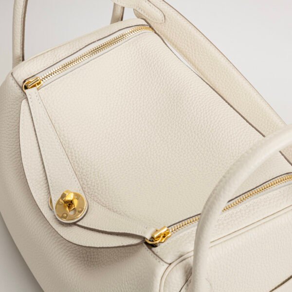 DDMode Lindy 26CM Clemence Leather CC10 Craie GHW Hardware