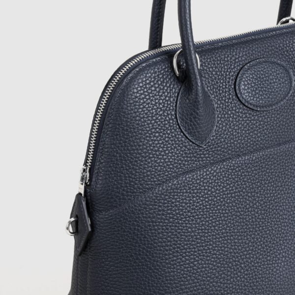 DDMode Bolide 31CM 2Z Blue Nuit Clemence Leather PHW Hardware 05 DDMode Bolide 31CM 2Z Blue Nuit Clemence Leather PHW Hardware