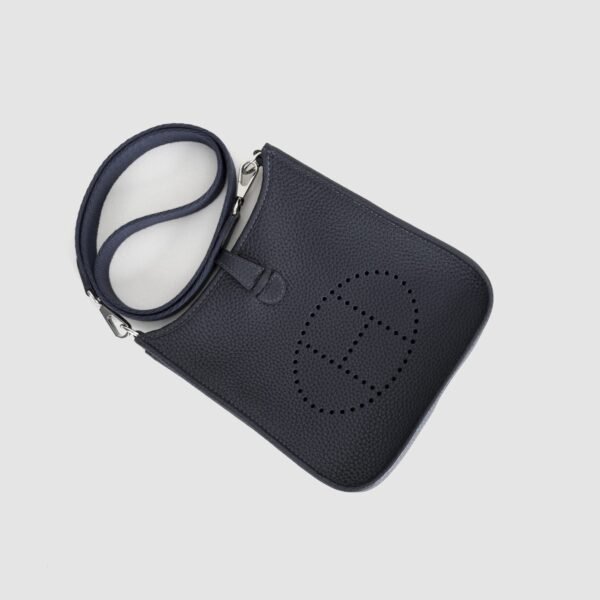 DDMode  Evelyne Mini 16CM 2Z Blue Nuit Clemence Leather PHW Hardware