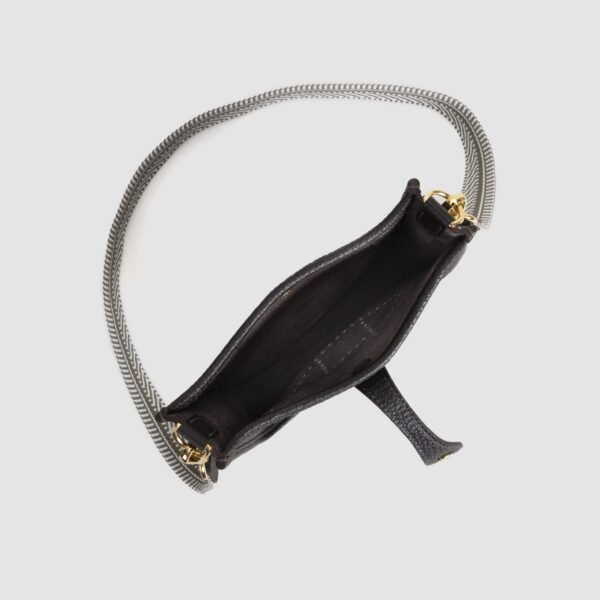 DDMode Evelyne Mini 16CM CC46 Ebene Clemence Leather With Chevron Pattern Strap