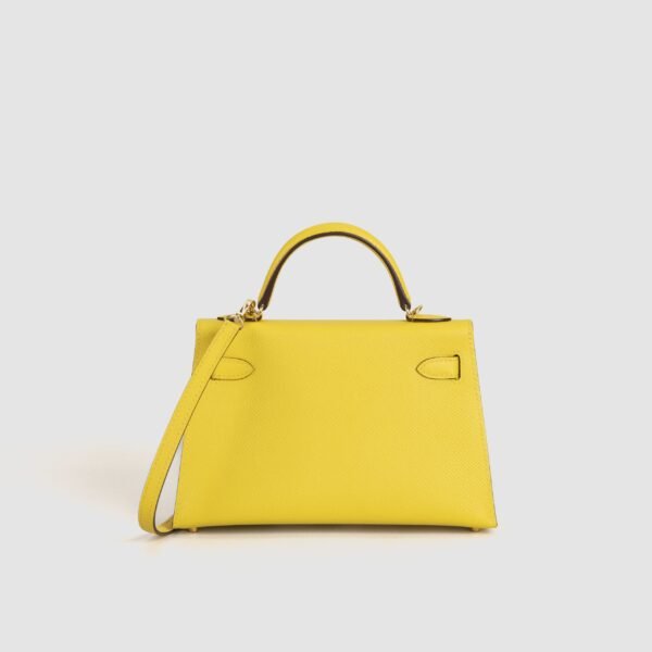 DDMode Mini Kelly Bags 19CM 9O Jaune De Naples Epsom Leather GHW