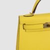 DDMode Mini Kelly Bags 19CM 9O Jaune De Naples Epsom Leather GHW