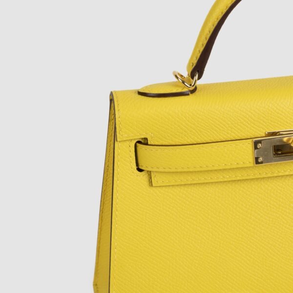 DDMode Mini Kelly Bags 19CM 9O Jaune De Naples Epsom Leather GHW