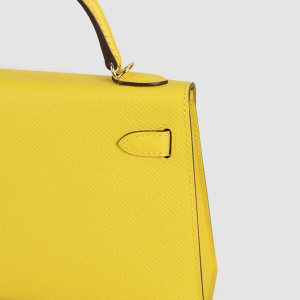 DDMode Mini Kelly Bags 19CM 9O Jaune De Naples Epsom Leather GHW