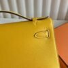 DDMode Mini Kelly Pochette 22CM Swift Leather 9D Amber Yellow GHW Hardware
