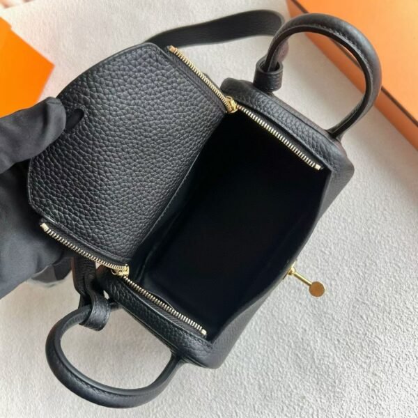 DDMode Mini Lindy 19CM TC Leather CK89 Black Gold Hardware GHW