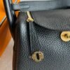 DDMode Mini Lindy 19CM TC Leather CK89 Black Gold Hardware GHW