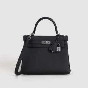 DDMode Hermes CK89 Black Togo Leather Kelly 25CM PHW