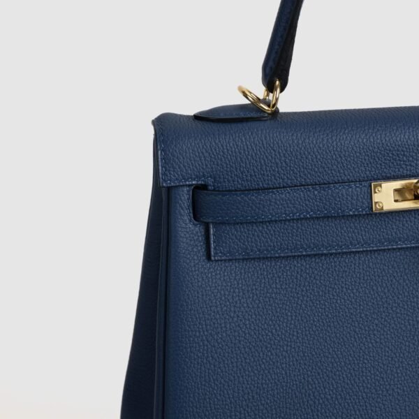 DDMode Kelly 25CM  7P Bleu De Prusse Togo Leather GHW