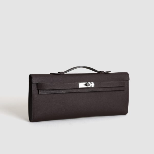 DDMode Kelly Cut 31CM Clutch Bag 0G Rouge Sellier Epsom Leather PHW 01 DDMode Kelly Cut 31CM Clutch Bag 0G Rouge Sellier Epsom Leather PHW