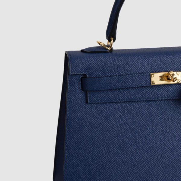 DDMode Kelly Sellier 25CM Bags CC73 Blue Saphir Epsom Leather GHW