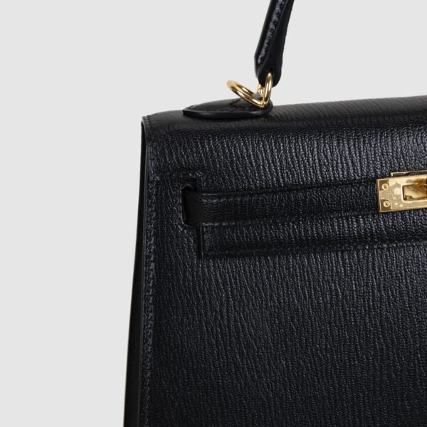 DDMode Kelly Sellier 25CM Chevre Leather CC89 Noir / Black GHW