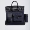 DDMode Birkin Hac Cargo 40 Blue Nuit Swift / Beige Canvas PHW