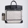 DDMode Birkin Hac Cargo 40 CK89 Noir Black Swift / Beige Canvas PHW