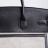 DDMode Birkin Hac Cargo 40 CK89 Noir Black Swift / Beige Canvas PHW