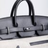 DDMode Birkin Hac Cargo 40 CK89 Noir Black Swift / Beige Canvas PHW