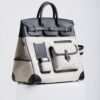 DDMode Birkin Hac Cargo 40 CK89 Noir Black Swift / Beige Canvas PHW
