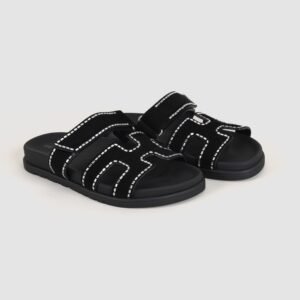 DDMode 89 Noir Suede Leather Rhinestone Chypre Sandals Shoes 01 DDMode 89 Noir Suede Leather Rhinestone Chypre Sandals Shoes