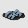 DDMode Shoes Price Suede Leather Chypre Sandals Blue Jean Size 34-42