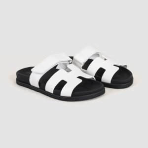 DDMode White Swift Leather Chypre Sandals Shoes Size 34-42 01 DDMode White Swift Leather Chypre Sandals Shoes Size 34-42