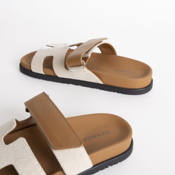 DDMode Women’s Shoes Beige Canvas : 37 Gold Swift Leather Chypre Sandals Size 34-42 02 DDMode Women’s Shoes Beige Canvas / 37 Gold Swift Leather Chypre Sandals Size 34-42