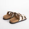 DDMode Women’s Shoes Beige Canvas : 37 Gold Swift Leather Chypre Sandals Size 34-42 04 DDMode Women’s Shoes Beige Canvas / 37 Gold Swift Leather Chypre Sandals Size 34-42